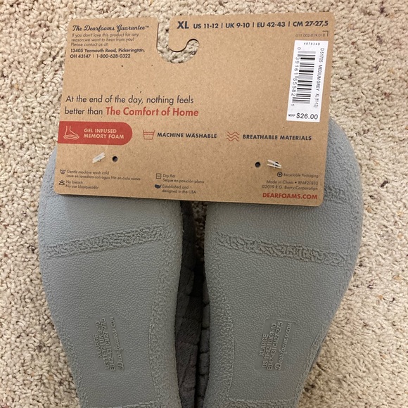 NWT Dearfoams Women’s Slippers - Picture 4 of 5